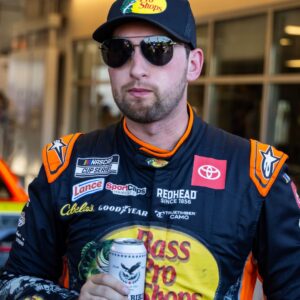 Oct 31, 2025; Avondale, Arizona, USA; NASCAR Cup Series driver Chase Briscoe (19) during practice for the NASCAR Championship race at Phoenix Raceway