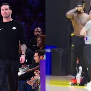 JJ Redick(L) and LeBron James(R)