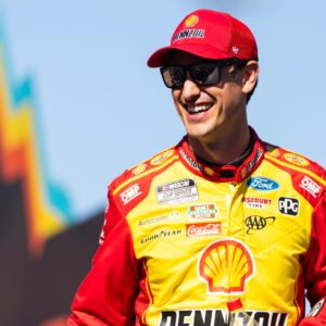 Nov 2, 2025; Avondale, Arizona, USA; NASCAR Cup Series driver Joey Logano (22) during the NASCAR Championship race at Phoenix Raceway