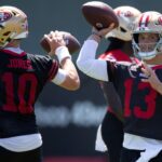 Mac Jones and Brock Purdy