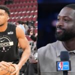 Giannis Antetokounmpo (L) and Dwayne Wade (R)