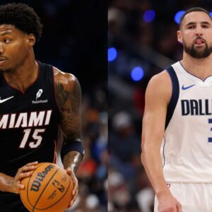 Myron Gardner (L), Klay Thompson (R)