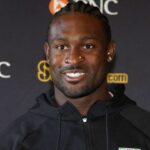 Pittsburgh Steelers wide receiver Dk Metcalf at press conference at Carton House.