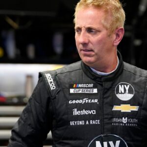 Feb 15, 2022; Daytona, FL, USA; NASCAR Cup Series driver Greg Biffle (44) during practice for the Daytona 500 at Daytona International Speedway