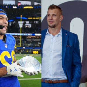 Puka Nacua, Rob Gronkowski and Julian Edelman