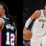 Ja Morant (L), Victor Wembanyama (R)