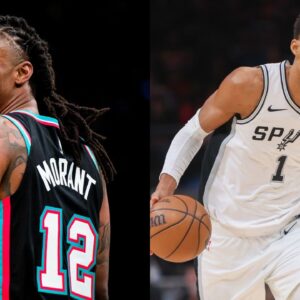 Ja Morant (L), Victor Wembanyama (R)