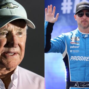 Richard Childress (L) and Denny Hamlin (R)