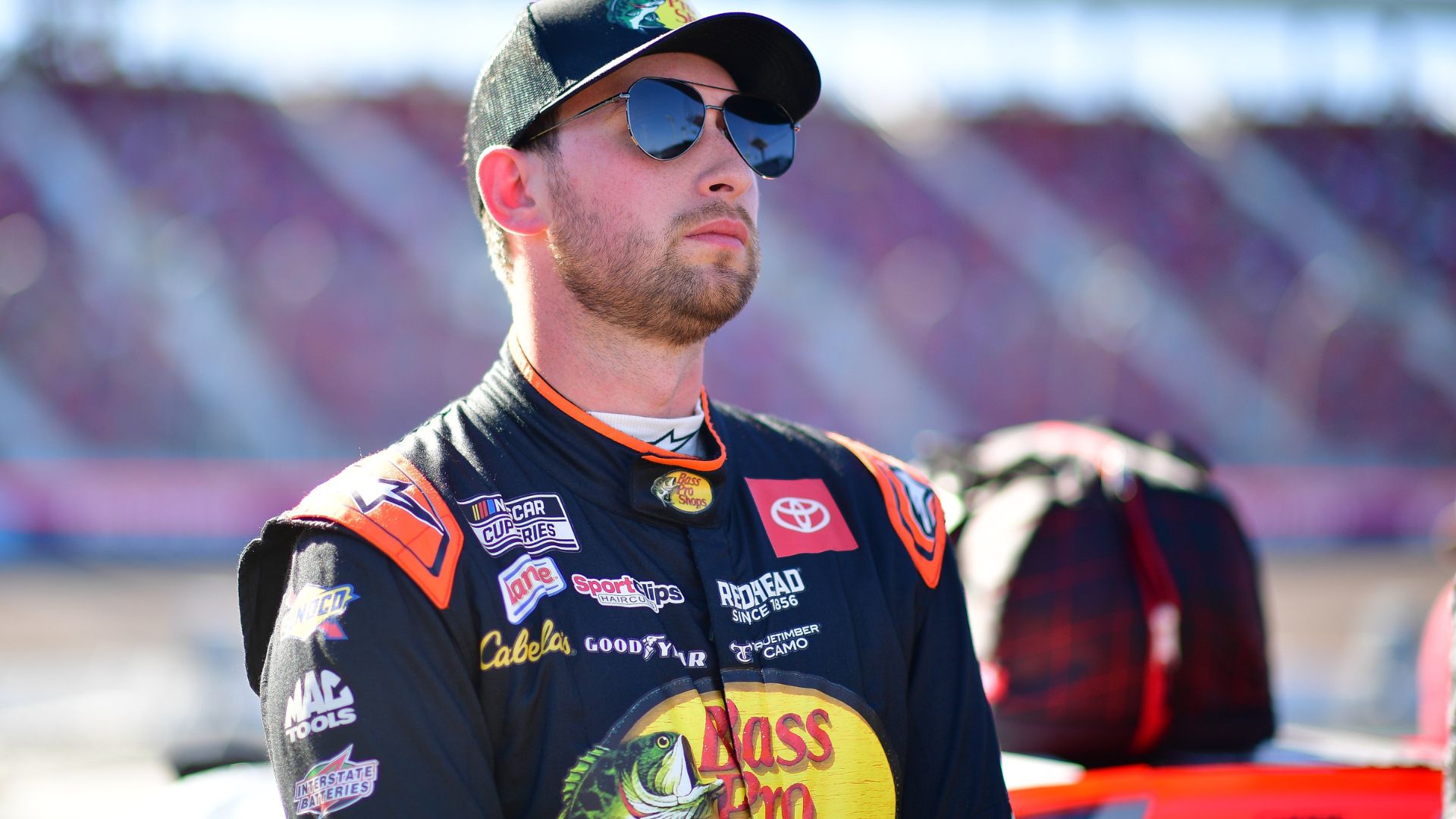 Nov 1, 2025; Avondale, Arizona, USA; NASCAR Cup Series driver Chase Briscoe (19) during qualifying at Phoenix Raceway.