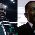 Shaquille O'Neal (L), Bill Bellamy (R)