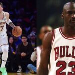 Luka Doncic (L), Michael Jordan (R)