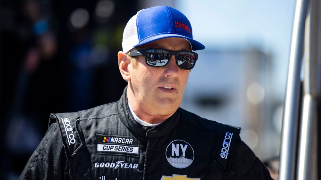 Mar 20, 2022; Hampton, Georgia, USA; NASCAR Cup Series driver Greg Biffle during the Folds of Honor QuikTrip 500 at Atlanta Motor Speedway.