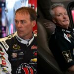 Dale Earnhardt Jr. and Kevin Harvick (L) and Rick 'Otis' Hodges (R)