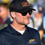 Nov 1, 2025; Avondale, Arizona, USA; NASCAR Xfinity Series team owner Dale Earnhardt Jr during the Xfinity Series Championship race at Phoenix Raceway