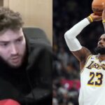 Adin Ross(L) and LeBron James(R)