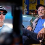 Denny Hamlin (L) and Denny Hamlin's Father (R)
