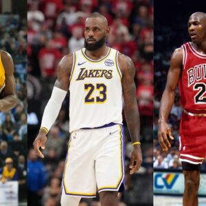 Kobe Bryant, LeBron James, Michael Jordan