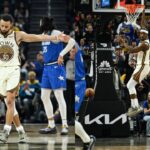 Stephen Curry(L) and Jimmy Butler(R)