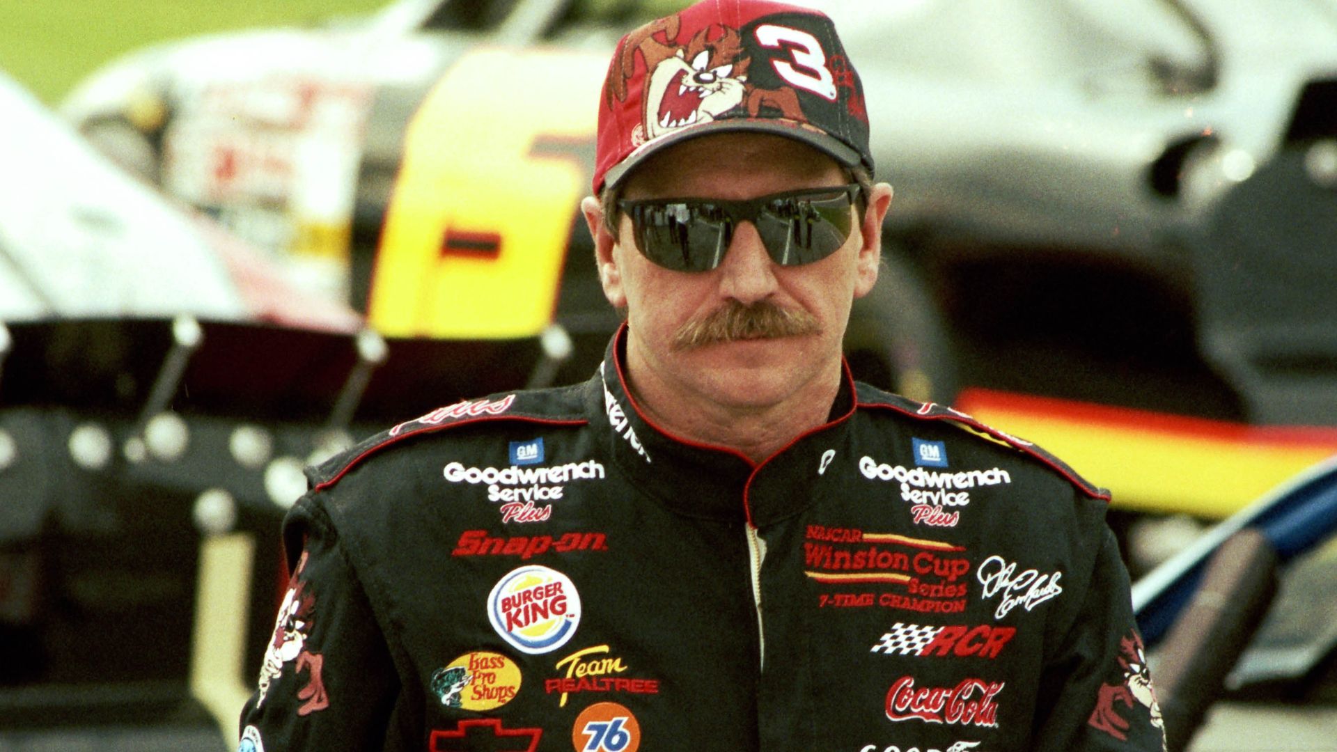 Feb 20, 2000; Daytona Bch, FL, USA; FILE PHOTO; NASCAR Winston Cup Series driver Dale Earnhardt Sr during the 2000 Daytona 500 at the Daytona International Speedway.