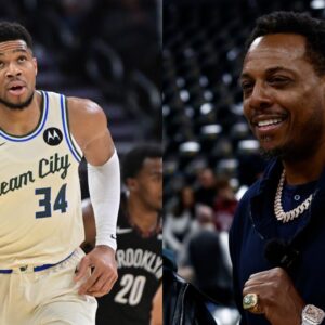 (L) Giannis Antetokounmpo (R) Paul Pierce