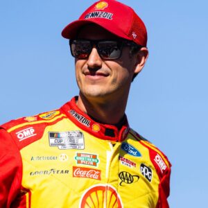 Nov 2, 2025; Avondale, Arizona, USA; NASCAR Cup Series driver Joey Logano (22) during the NASCAR Championship race at Phoenix Raceway