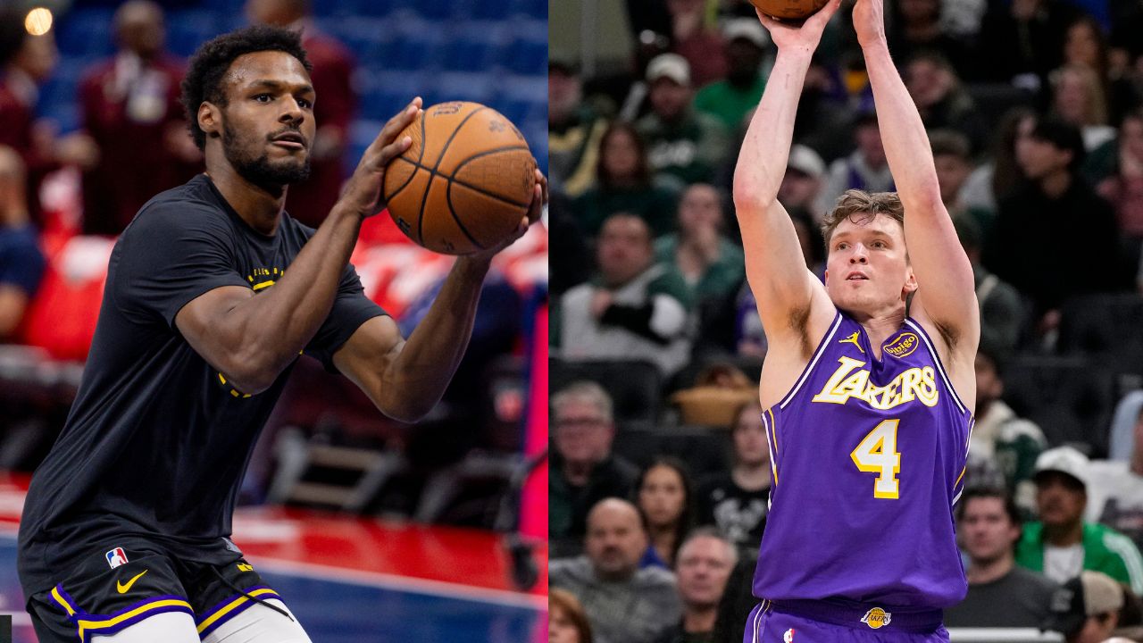 Bronny James (L), Dalton Knecht (R)