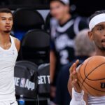 Victor Wembanyama (L), Shai Gilgeous-Alexander (R)