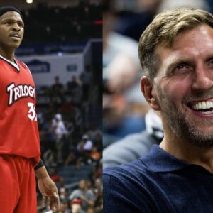 Rashad McCants (L), Dirk Nowitzki (R)