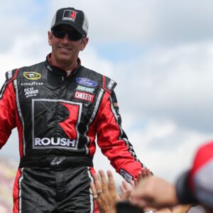 Aug 28, 2016; Brooklyn, MI, USA; Sprint Cup Series driver Greg Biffle (16) during the Pure Michigan 400 at the Michigan International Speedway.