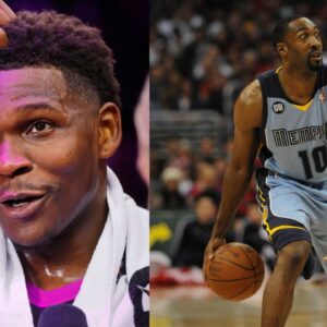 Anthony Edwards (L), Gilbert Arenas (R)