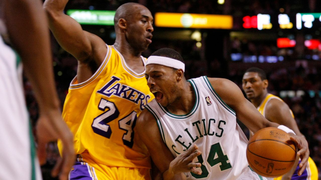 Kobe Bryant and Paul Pierce