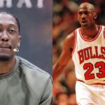 Jalen Williams (L), Michael Jordan (R)