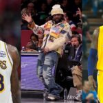 LeBron James (L), Wale (C), and Kobe Bryant (R)