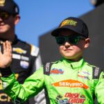 Nov 5, 2023; Avondale, Arizona, USA; Brexton Busch, son of NASCAR Cup Series driver Kyle Busch during the Championship Race at Phoenix Raceway