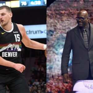Nikola Jokic(L) and Shaquille O'Neal(R)
