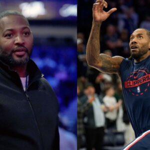 Robert Horry (L), Kawhi Leonard (R)