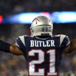New England Patriots cornerback Malcolm Butler (21) reacts after a play in the first half against the Pittsburgh Steelers in the 2017 AFC Championship Game at Gillette Stadium.
