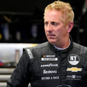 Feb 15, 2022; Daytona, FL, USA; NASCAR Cup Series driver Greg Biffle (44) during practice for the Daytona 500 at Daytona International Speedway