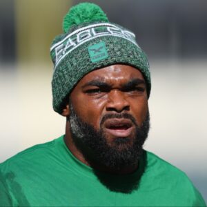 Philadelphia Eagles defensive end Brandon Graham before a game against the New York Giants at Lincoln Financial Field.