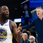 Draymond Green (L), Steve Kerr (R)