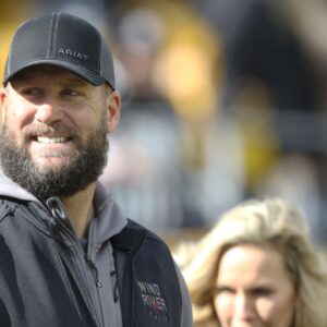 Pittsburgh Steelers former quarterback Ben Roethlisberger in attendance as the Steelers host the New Orleans Saints at Acrisure Stadium.