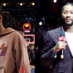 Jo Morant (L), Derrick Rose (R)