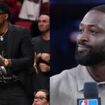 Udonis Haslem (L), Dwyane Wade (R)