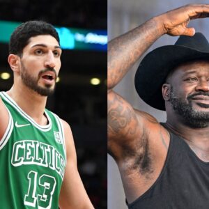 Enes Kanter Freedom (L), Shaquille O'Neal (R)