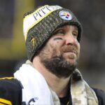 Pittsburgh Steelers quarterback Ben Roethlisberger (7) watches the fourth quarter against the New England Patriots at Heinz Field.