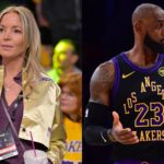 Jeanie Buss (L) and LeBron James (R)