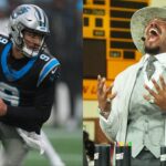 Panthers QB Bryce Young, Cam Newton