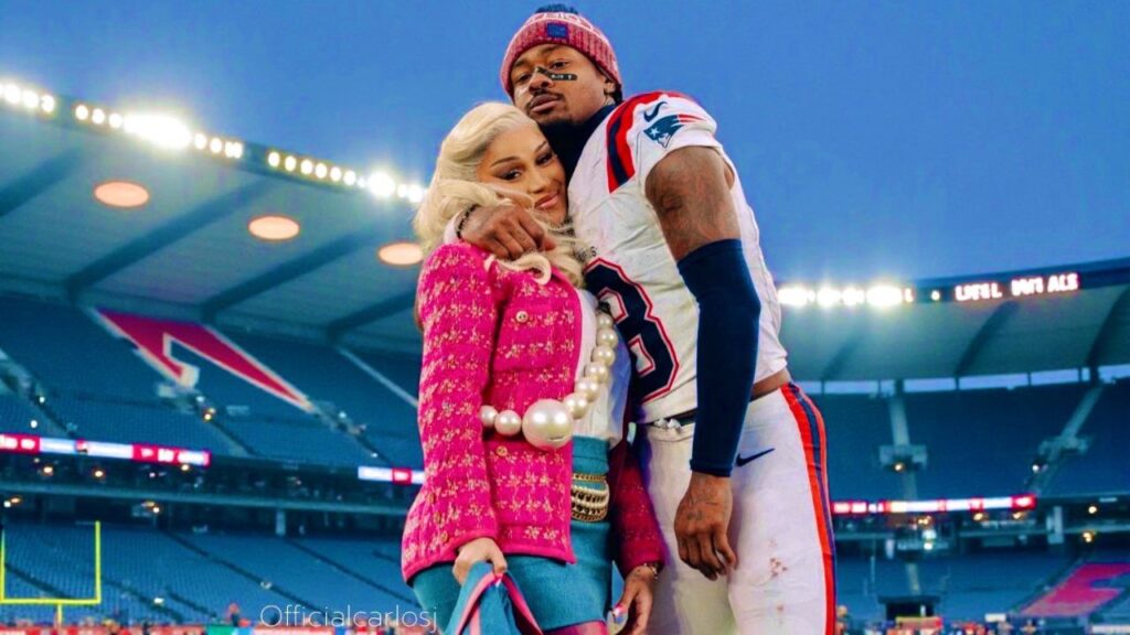Cardi B with Stefon Diggs