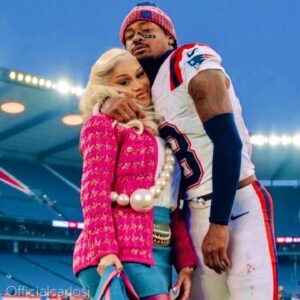 Cardi B with Stefon Diggs