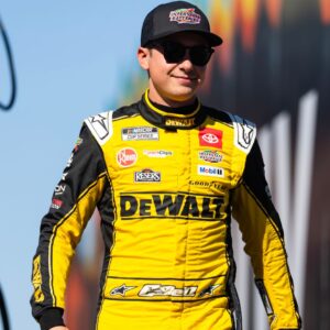 Nov 2, 2025; Avondale, Arizona, USA; NASCAR Cup Series driver Christopher Bell (20) during the NASCAR Championship race at Phoenix Raceway.